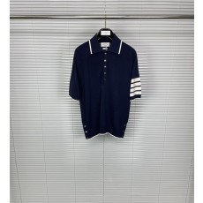 톰브라운 실크 혼방 4 바 라인 포로 셔츠 001-191013