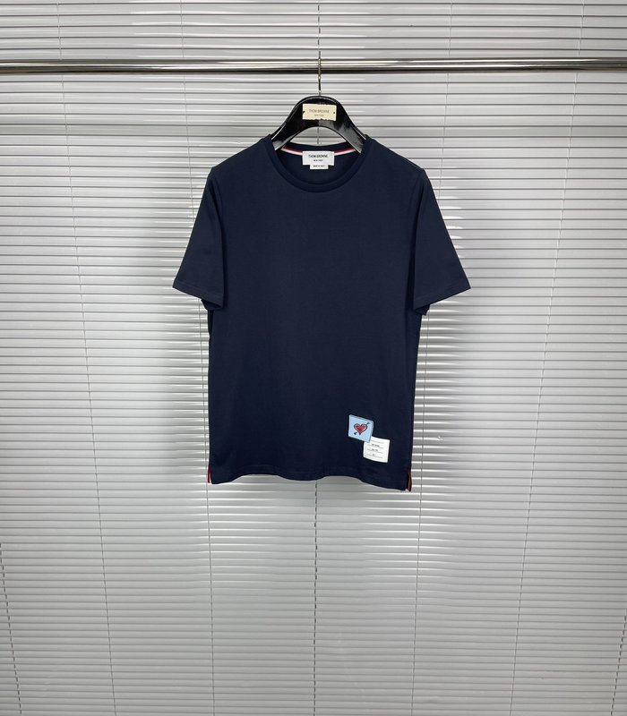 브라운 Thom Browne 순면 티셔츠 001-191023
