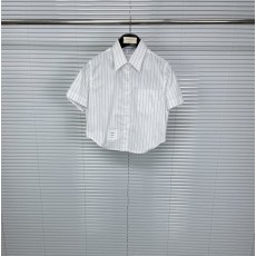 톰브라운 여성 스트라이프 반팔 셔츠 001-191025