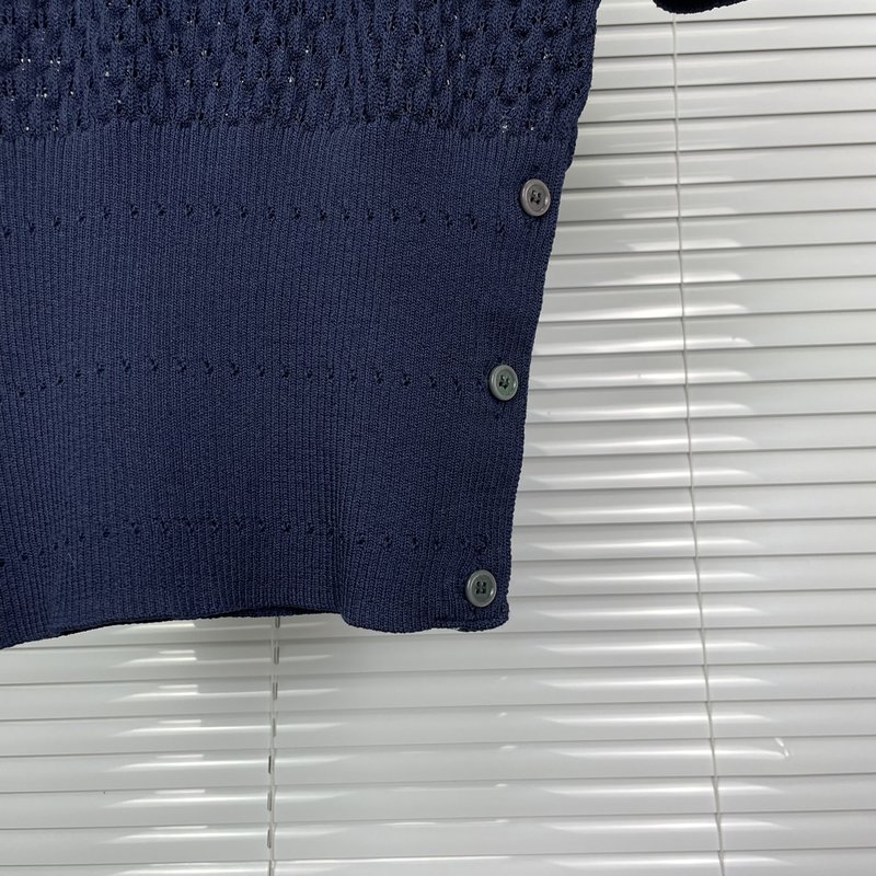 톰브라운 홀로우 칼라 POLO 셔츠 001-191026
