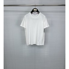 톰브라운 사이드 4 바 라운드넥 순면 반팔 티셔츠 001-191044