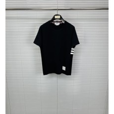 톰브라운 사이드 4 바 라운드넥 면 반팔 티셔츠 001-191045