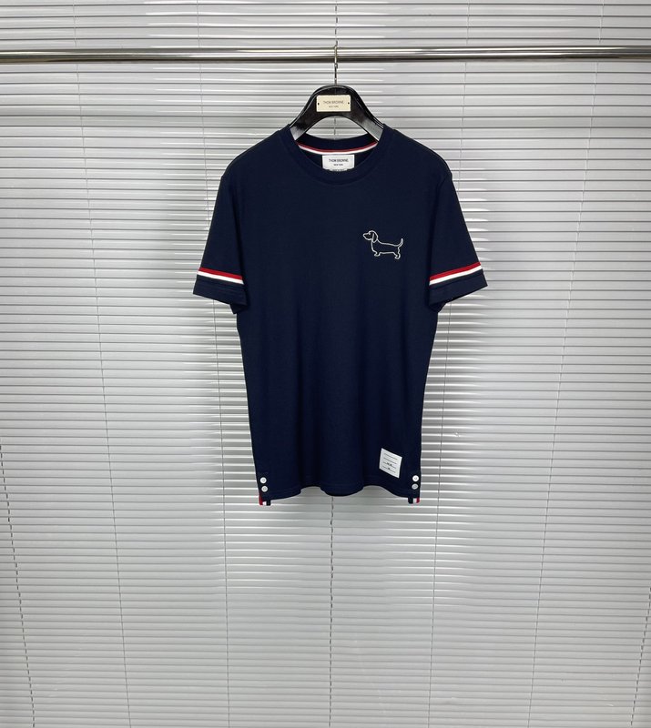 톰브라운 도그 자수 반팔 티셔츠 001-191049