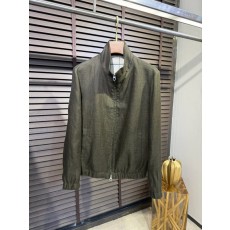로로피아나 2026SS 리넨 스탠드 칼라 자켓 001-191098