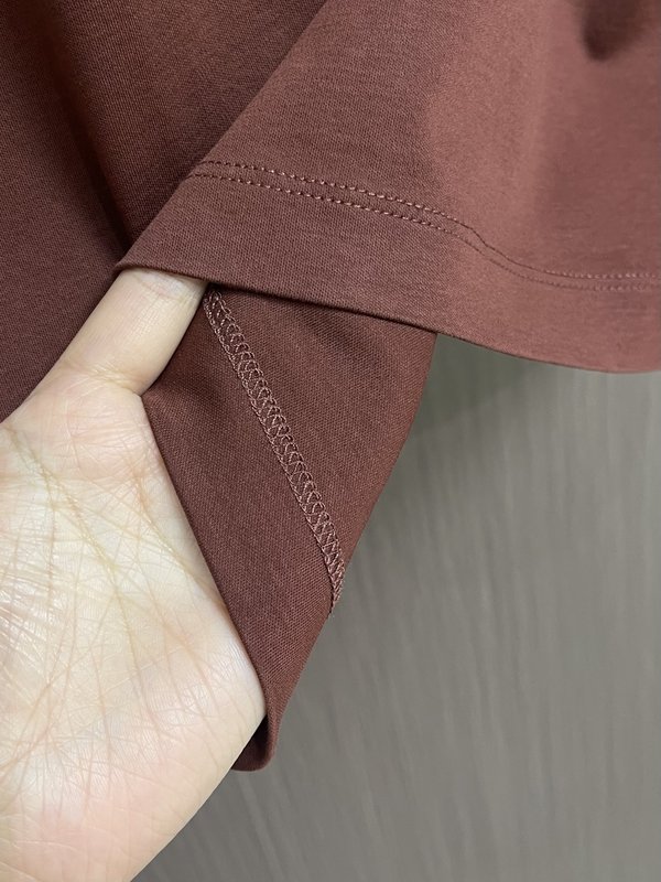 로로피아나 양면 암모니아 면 반팔 티셔츠 001-191158