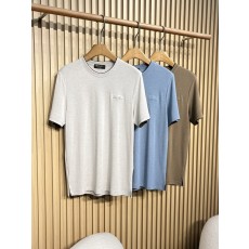 로로피아나春夏 라운드넥 반팔 티셔츠 001-191204