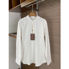 로로피아나 린넨 스탠드 칼라 셔츠 001-191216
