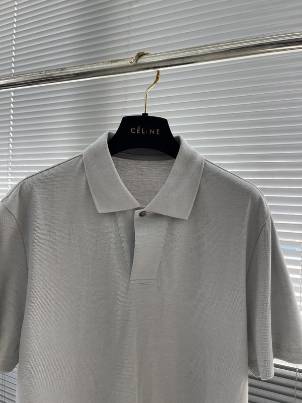 로로피아나 남성 비즈니스 캐주얼 울 폴로 셔츠 001-191257