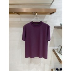 로로피아나 남성 텐셀 실크 혼방 반팔 티셔츠 001-191272