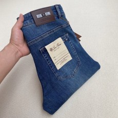 로로피아나 남성 슬림 빈티지 워싱 데님 팬츠 001-191278