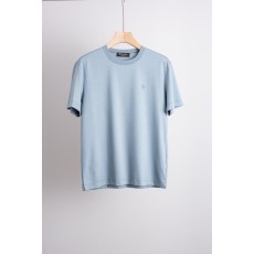로로피아나 남성 실크 혼방 라운드넥 반팔 티셔츠 001-191330