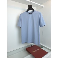 로로피아나 2026 캡슐 리넨 라운드 넥 티셔츠 001-191345