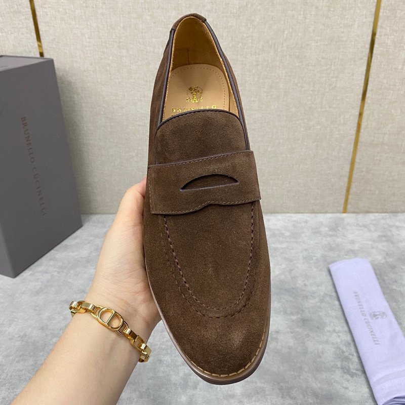 브루넬로 쿠치넬리 수입 스웨이드 로퍼 001-191389