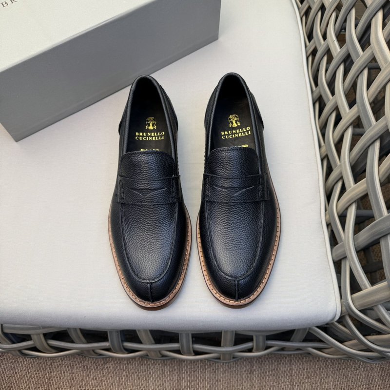 브루넬로 쿠치넬리 가죽밑창 스웨이드 로퍼 001-191441
