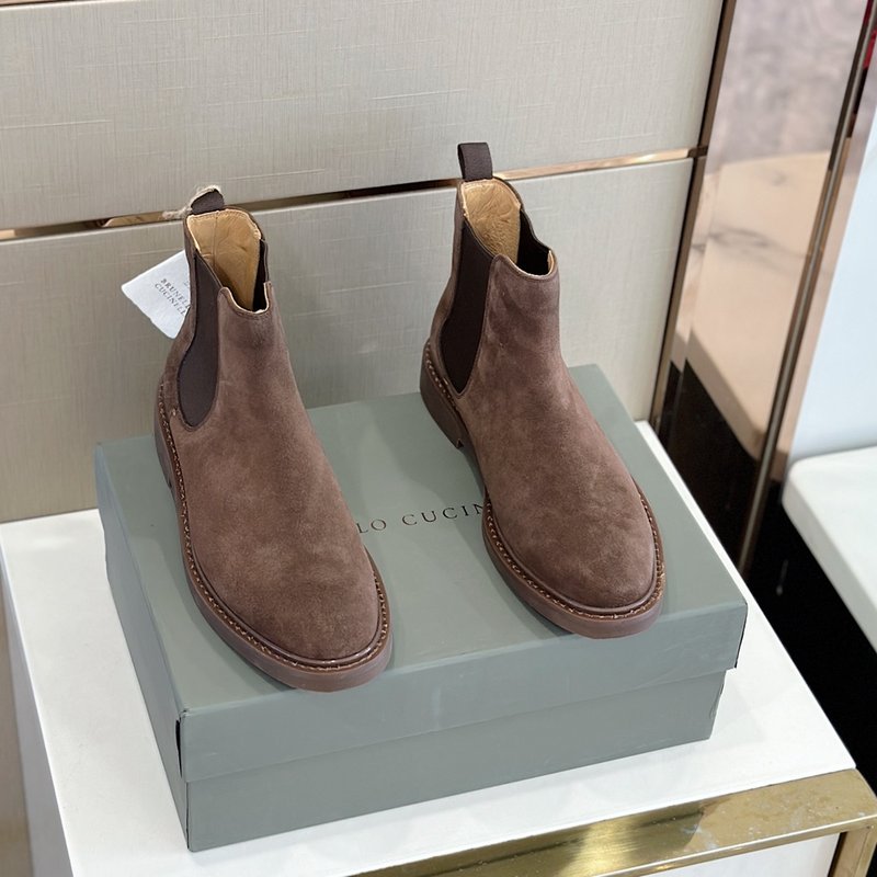 브루넬로 쿠치넬리 남성 첼시 부츠 001-191450