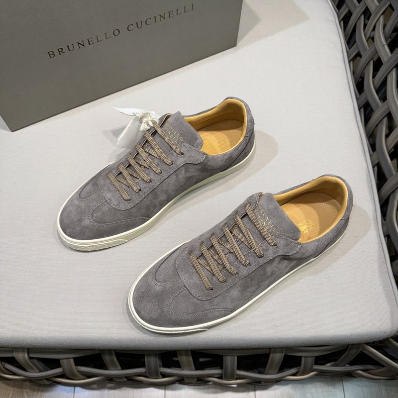 Brunello Cucinelli 남성 스웨이드 캐주얼 001-191513