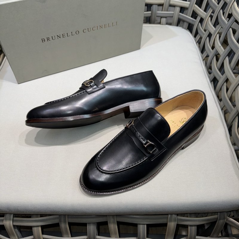 Brunello Cucinelli 가죽 모카신 001-191516