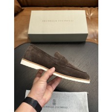 브루넬로 쿠치넬리 스웨이드 로퍼 001-191616