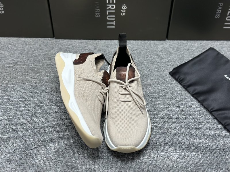 Berluti 섀도우 니트 스니커즈 001-191656