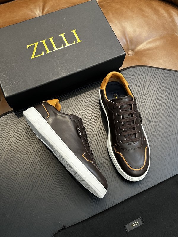 Zilli 이탈리아 남성 수제 송아지 가죽 구두 001-191751
