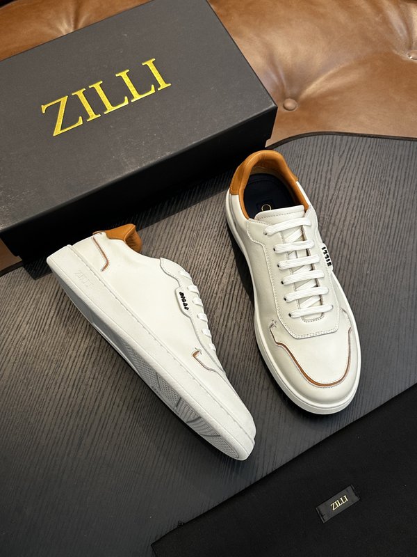 Zilli 이탈리아 남성 수제 송아지 가죽 신발 001-191752