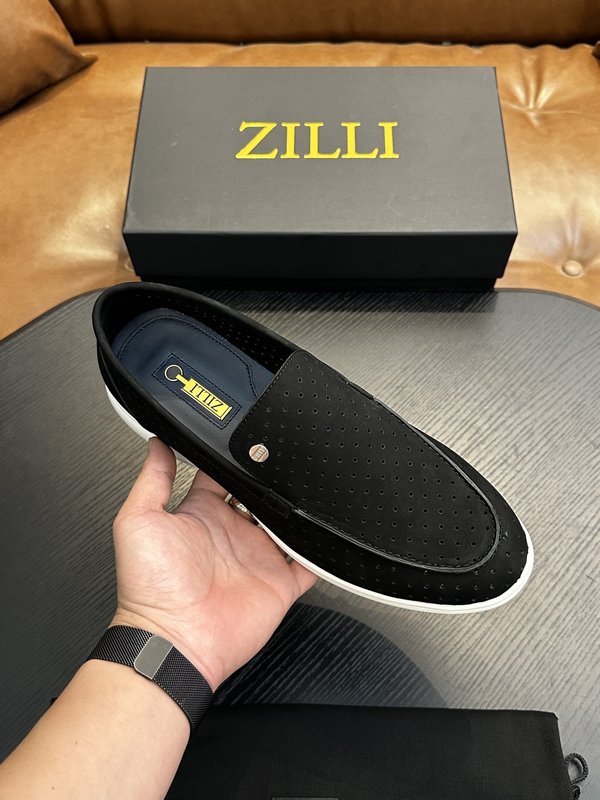 Zilli 이탈리아 남성 수제 송아지 가죽 구두 001-191753