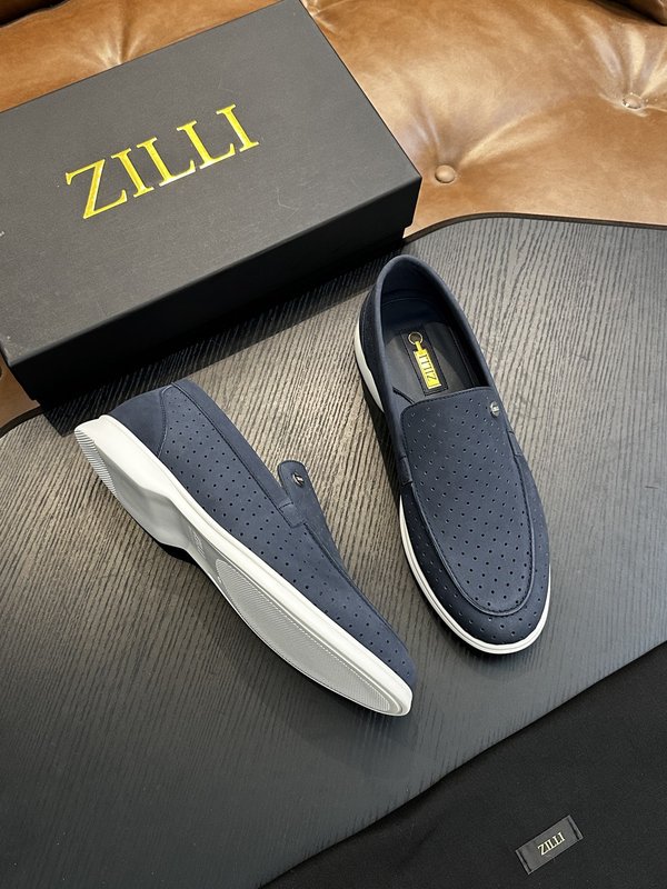 Zilli 이탈리아 남성 수제 송아지 가죽 구두 001-191755