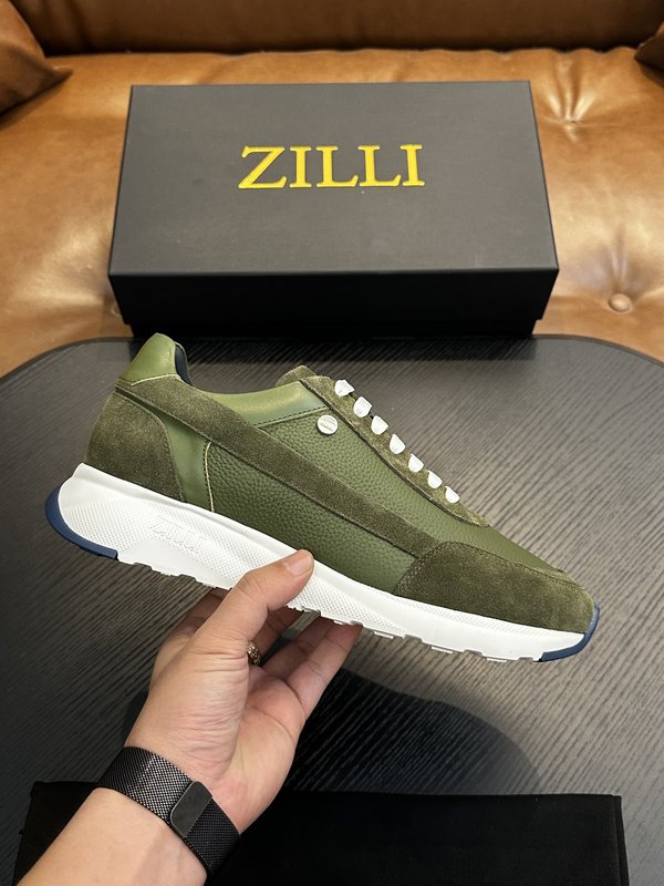 Zilli 이탈리아 남성 수제 송아지 가죽 구두 001-191758