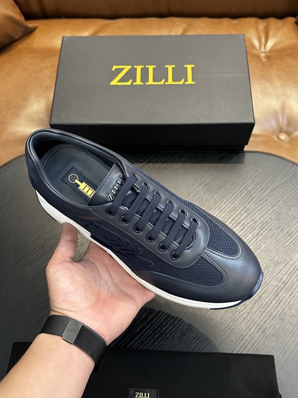 Zilli 이탈리아 남성 수제 송아지 가죽 구두 001-191760