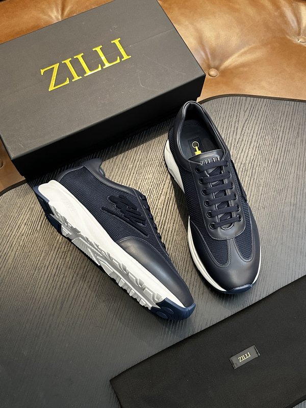 Zilli 이탈리아 남성 수제 송아지 가죽 구두 001-191760