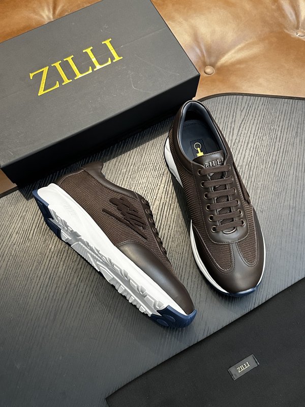 Zilli 이탈리아 남성 수제 송아지 가죽 구두 001-191761