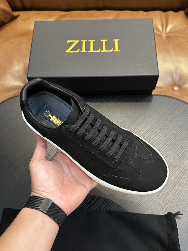 Zilli 이탈리아 남성 수제 송아지 가죽 신발 001-191771