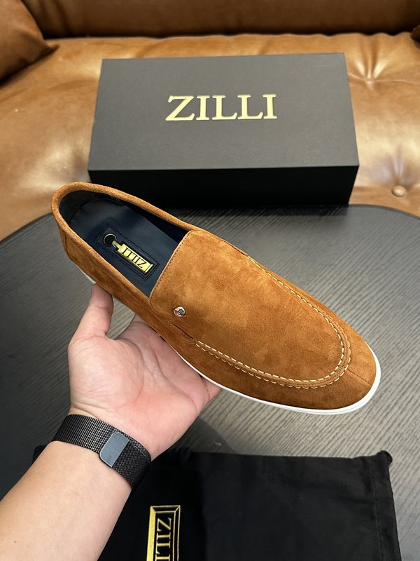 Zilli 이탈리아 남성 수제 송아지 가죽 구두 001-191781