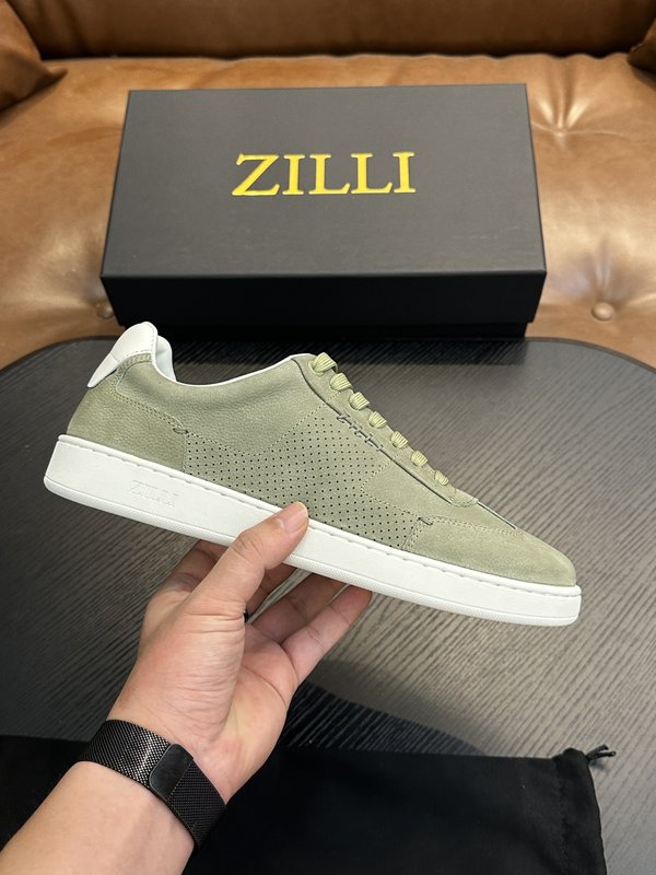 Zilli 이탈리아 수제 송아지 가죽 남성 캐주얼 슈즈 001-191794