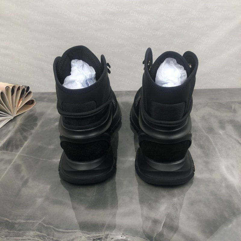 지벐시 블랙 하이탑 조깅 스니커즈 001-191809