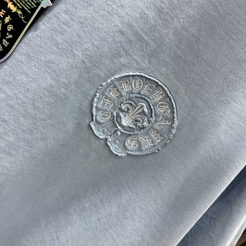 크롬하츠 2026春夏 패치 자수 반팔 티셔츠 001-191968