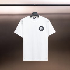 크롬하츠 클래식 헤비웨이트 자수 로고 반팔 티셔츠 001-192045