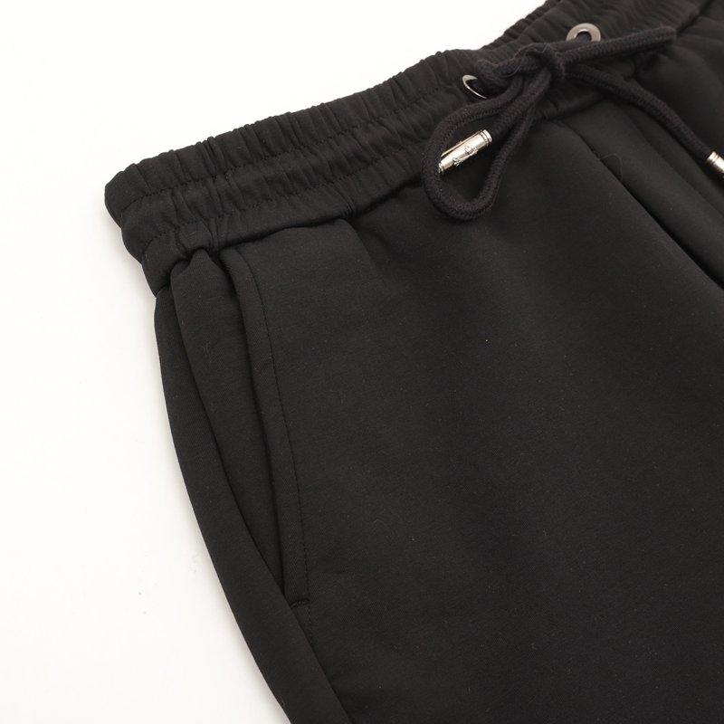 크롬하츠 블랙 패치 자수 쇼츠 001-192066
