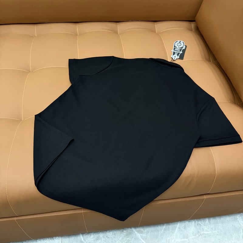 크롬하츠 중후금속 레더 라벨 반팔 폴로 티셔츠 001-192091