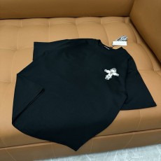 크롬하츠 자수 로고 순면 반팔 티셔츠 001-192093