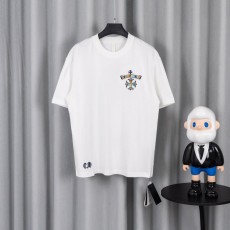 크롬하츠 26SS 봄여름 남녀공용 루즈핏 순면 반팔티 001-192150