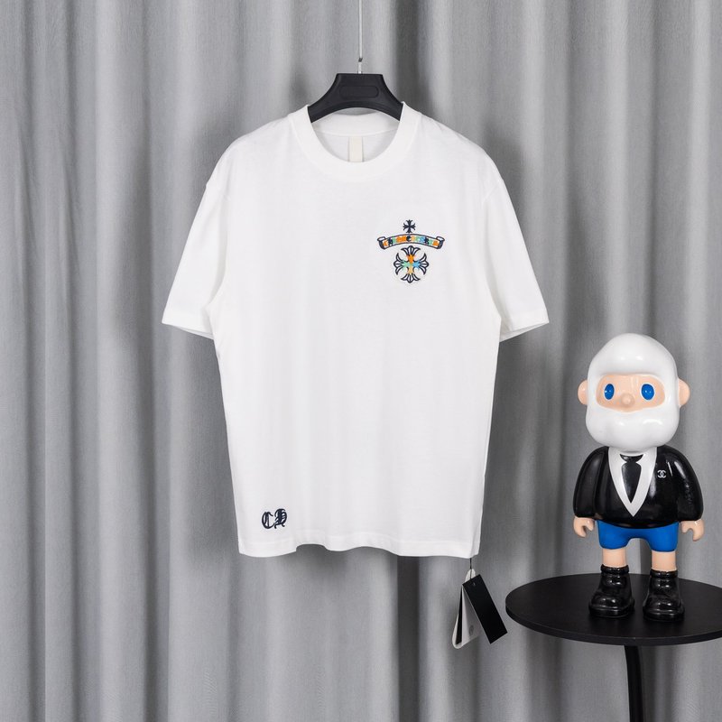 크롬하츠 26SS 봄여름 남녀공용 루즈핏 순면 반팔티 001-192150