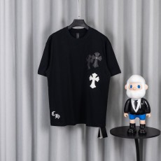 크롬하츠 26SS春夏 면 소재 루즈핏 반팔 티셔츠 001-192152