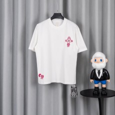 크롬하츠 26SS春夏 순면 루즈핏 반팔 티셔츠 001-192153