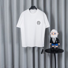 크롬하츠 26SS春夏 루즈핏 면 반팔 티셔츠 001-192160
