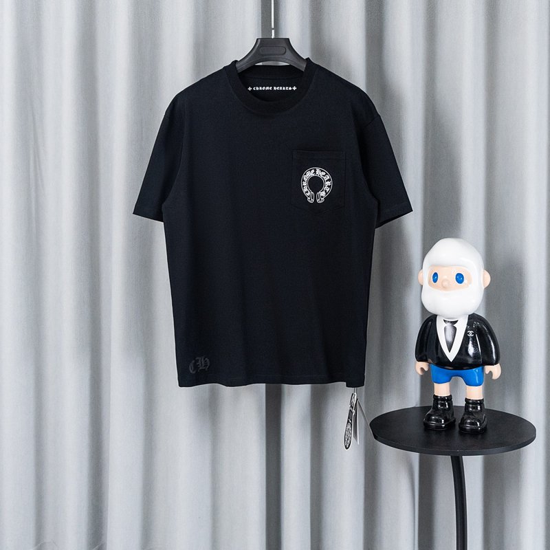 크롬하츠 26SS春夏 신상 면 티셔츠 001-192163