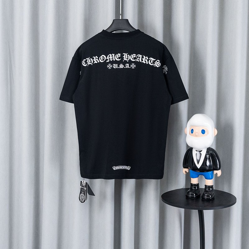 크롬하츠 26SS春夏 신상 면 티셔츠 001-192163