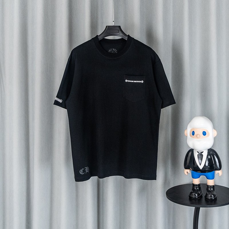 크롬하츠 26SS 남녀공용 루즈핏 순면 반팔 티셔츠 001-192168