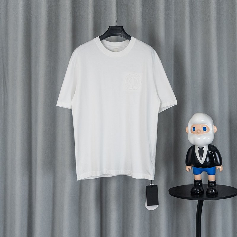 크롬하츠 26SS春夏 루즈핏 순면 티셔츠 001-192177