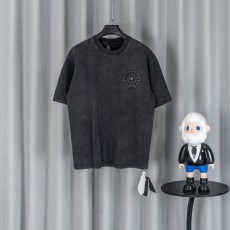 크롬하츠 26SS春夏 유니섹스 루즈핏 순면 반팔 티셔츠 001-192179